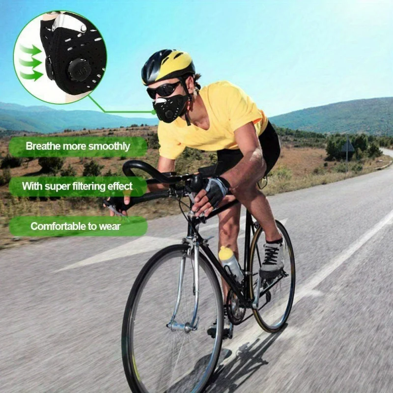 Masque Réutilisable avec Filtre Détachable - Respirant pour Sport