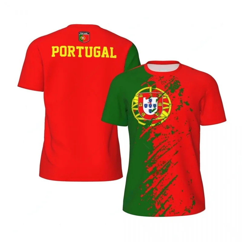 Cool 3d Printed Portugal T-shirt For Men Summer Football T Shirt Sports Running Fitness Tshirt Streetwear Short Sleeves Tee - Image 4