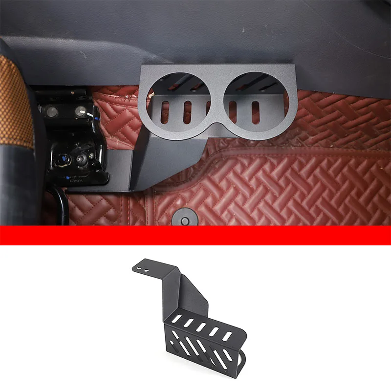 

For Ford Ranger 2015-2021 Car Co-pilot Extended Water Cup Holder Aluminum Alloy Interior Modification Accessories