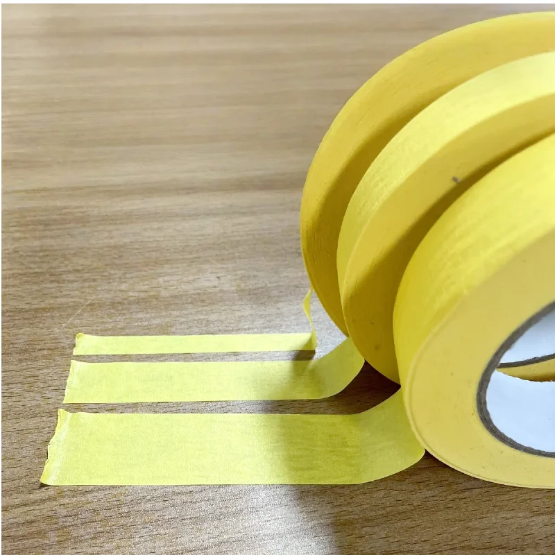 노란색 마스킹 테이프3롤업형, 만능 페인터 테이프(0.39인치, 0.78인치, 1.18인치) 각 50개, 페인팅, 라벨링, 포장에 적합