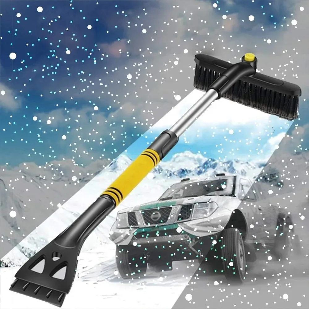 Ice Scraper For Car Extendable Ice Scraper Snow Brush For Car Auto Snow Ice  Removal Snow Broom With 360 Degree Pivoting Brush - AliExpress