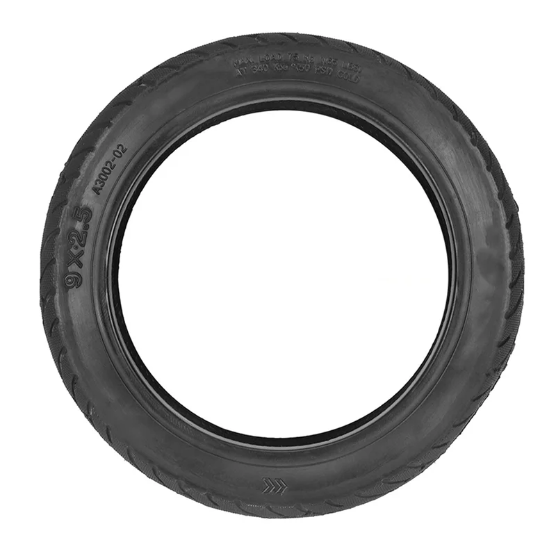 A06F-2Pcs 9X2.5 Tire Electric Scooter 9 Inch Thick Wear-Resistant Inflatable Tire Replacement Rubber Tire