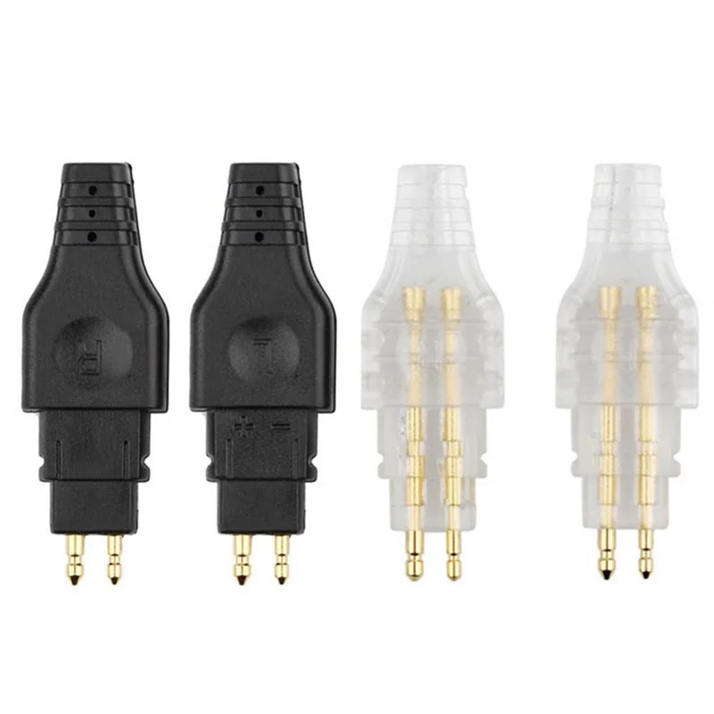 2 Pcs Mini Earphone Cable Pin Audio Headphone Jack Plug Connector for Sennheiser HD650 HD600 HD580 HD25