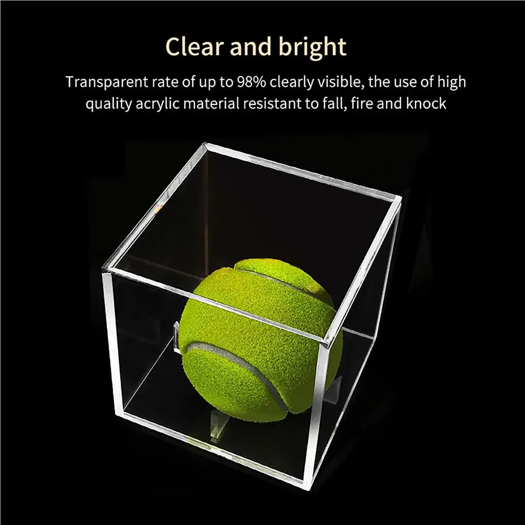 Baseball Storage Box baseball storage box 80mm Golf Ball Display Holder Waterproof Dustproof Storage Container Baseball Protection