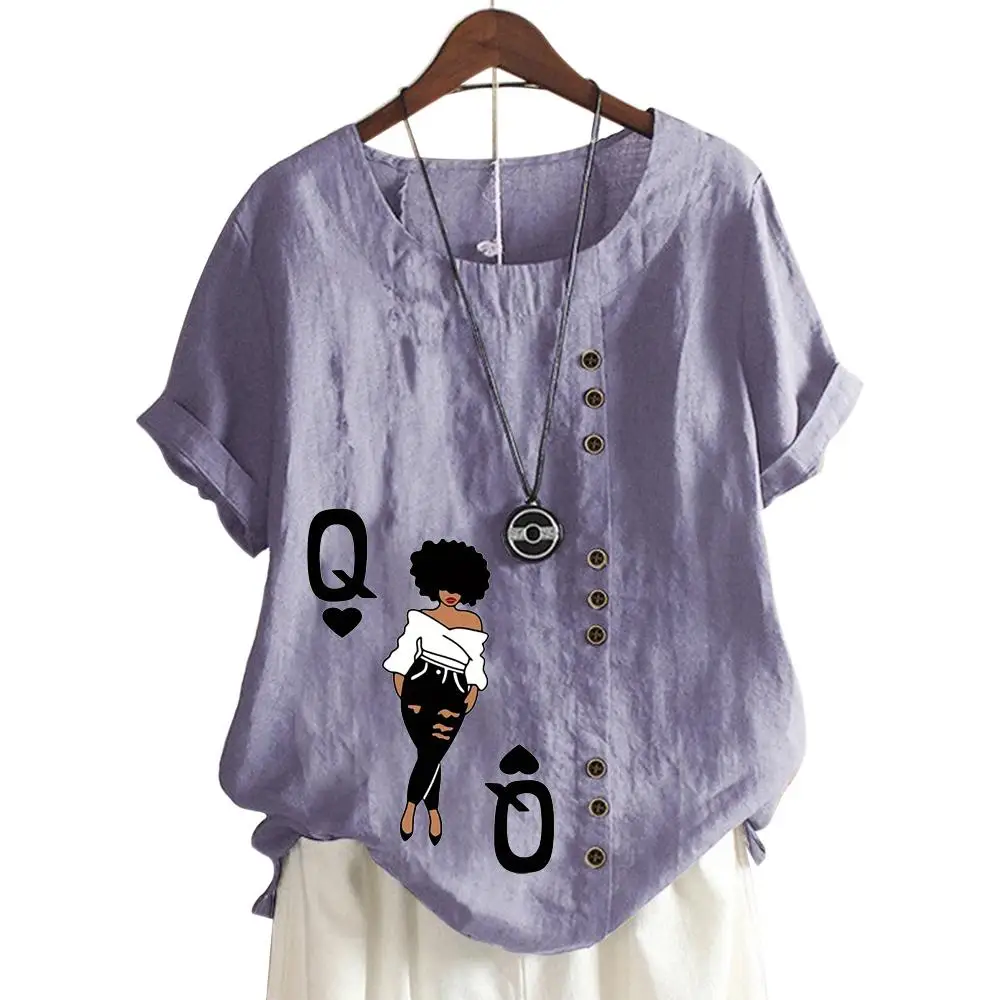 

Casual and Cozy Women's Cotton T-Shirt with Trendy Print Designs