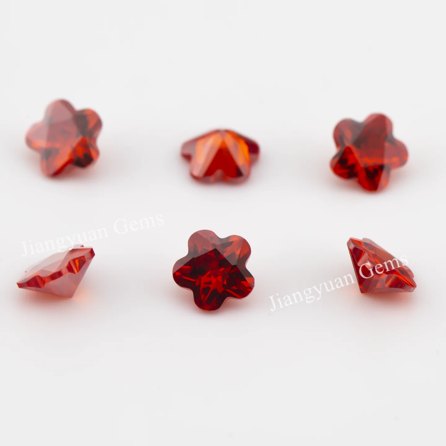 Größe 3x3mm ~ 10x10mm 5A Zirkon Blumenform Verschiedene Farben Zirkonia Stein Lose CZ Synthetischer Edelstein für die Schmuckherstellung – Detail 6