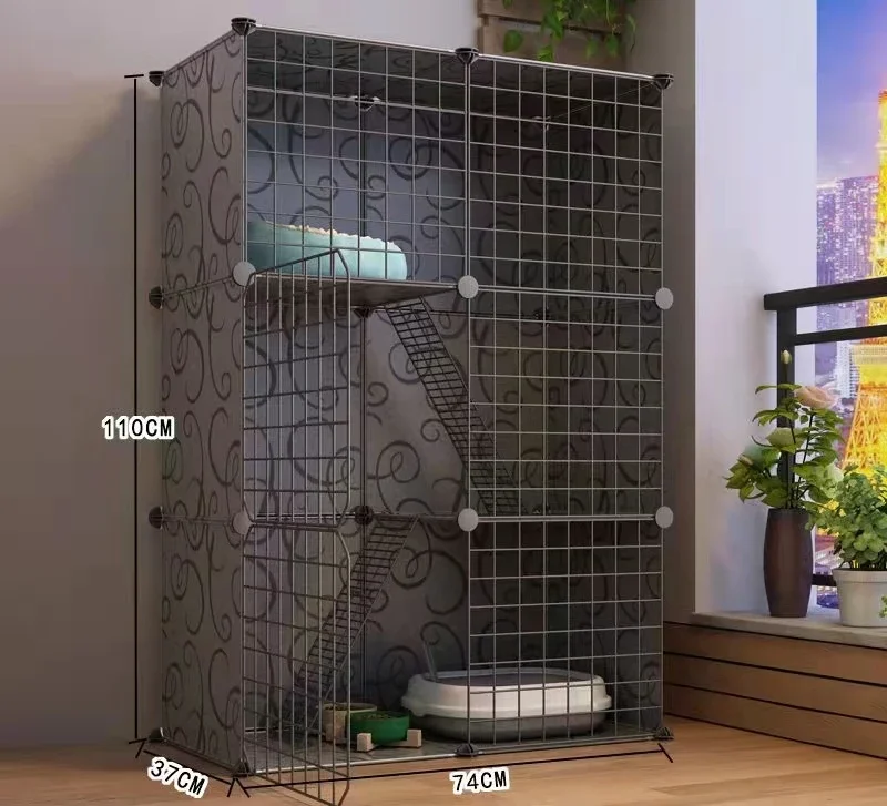Three Floor free installment Cat Cage Pet Cage