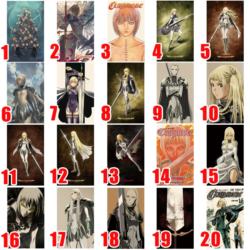 クレイモア　ポスター すっごく綺麗で、最高なクレイモアのポスター買ったんだよね。 : r