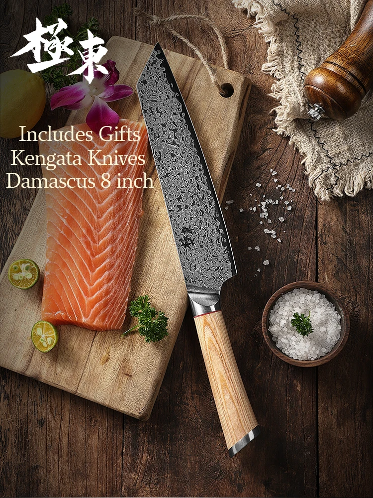 

67-layer steel V gold 10 Damascus kitchen knife chef Knives Gyuto Santoku Cleaver Paring Steak Slicing Utility Boning Salmon