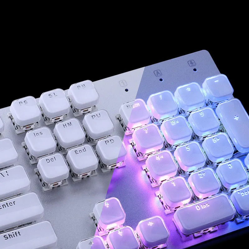 branco keycaps diy preto backlit borda de cristal para teclado mecânico