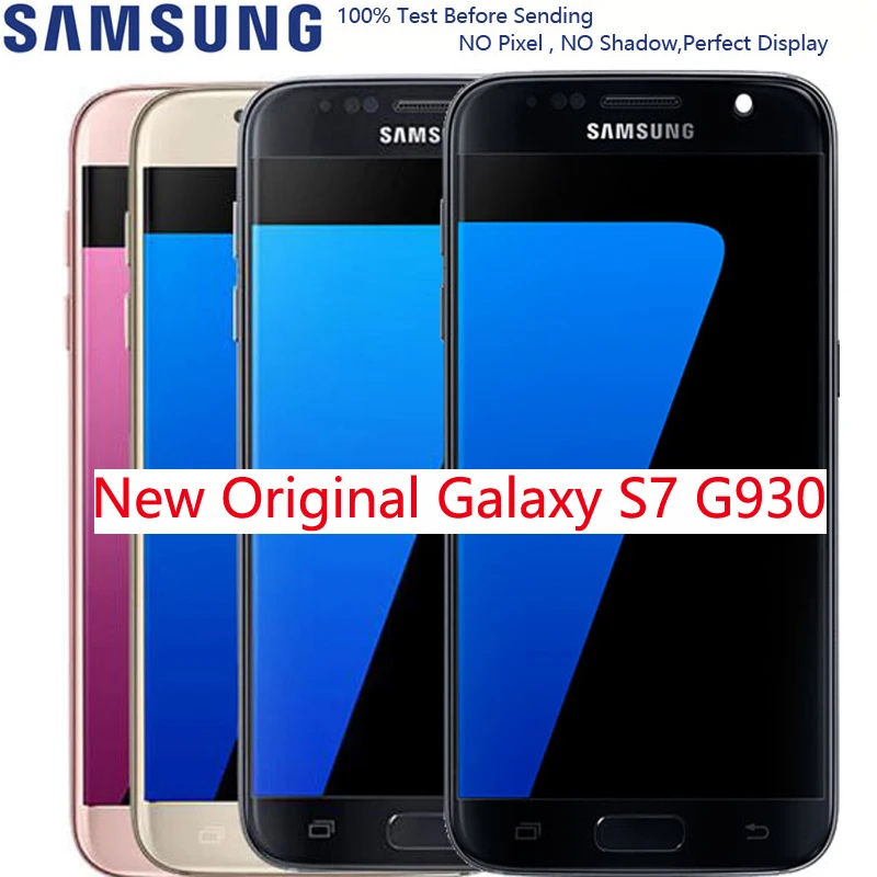 Новый оригинальный 5 1 ''ЖК-дисплей с рамкой для SAMSUNG Galaxy S7 G930 G930F G930A G930V сменный