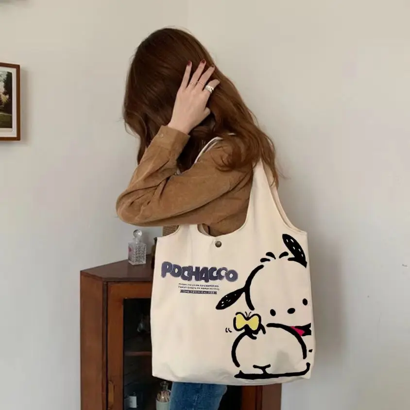 Bag Girl 2023 New Kawaii Shoulder Little Student Handbag Canvas