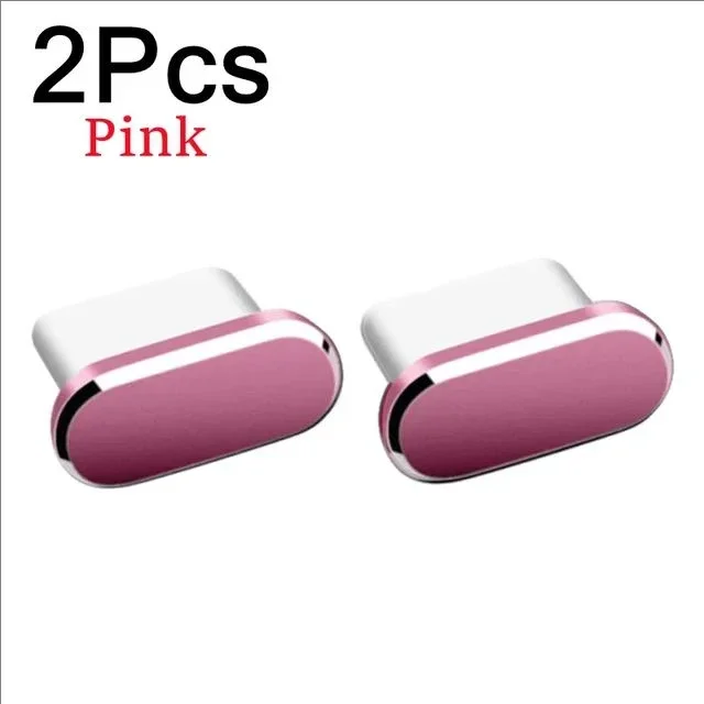 Premium Metal Dust Plug for Type-C Charge Port - Enhanced Mobile Phone Protection Cap