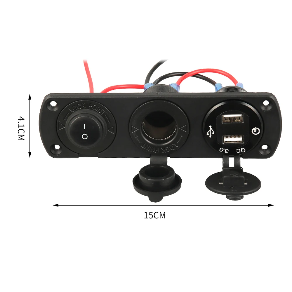   Qc3.0 USB  , ڵ  ,  а ܼƮ, 3 Ȧ г,  , 12V