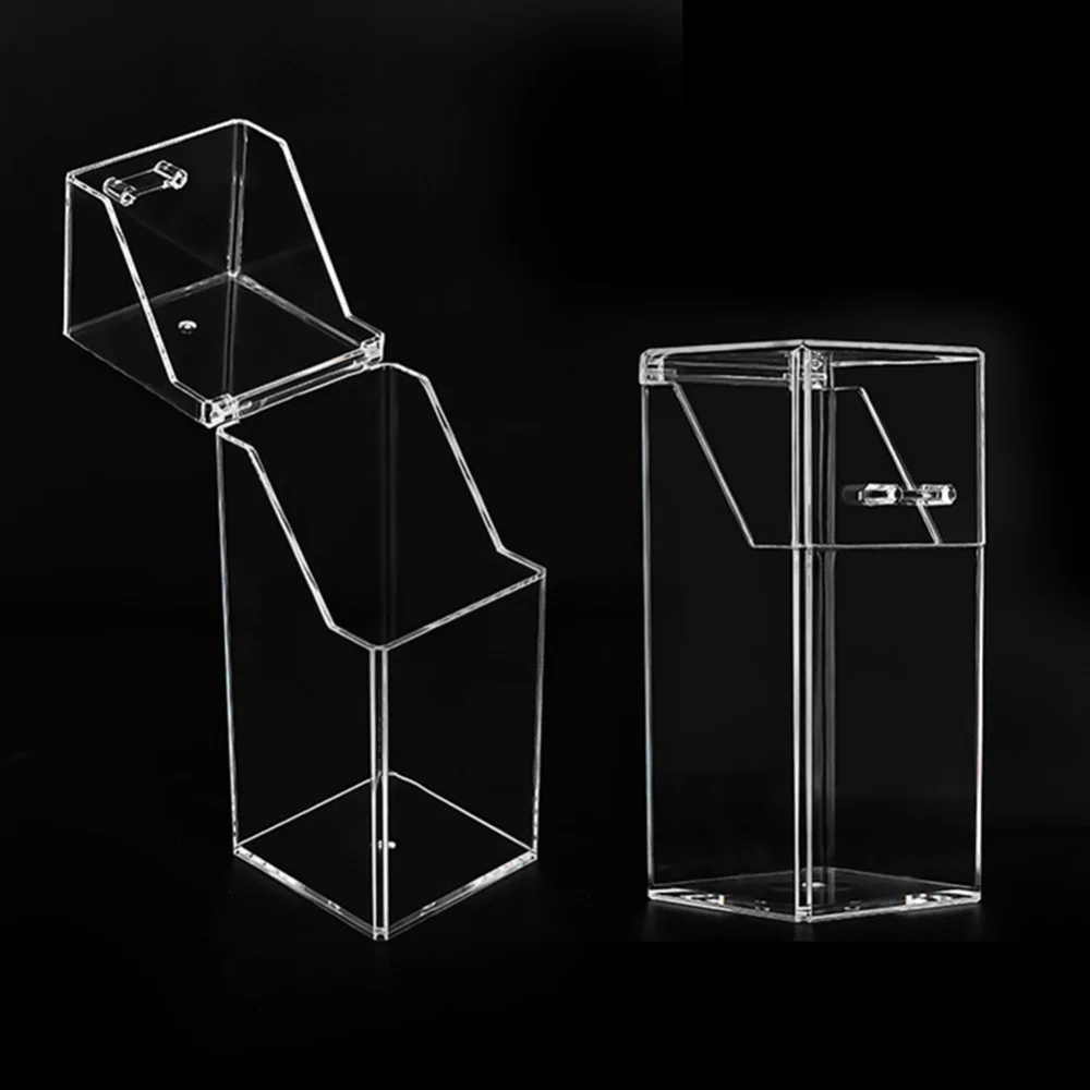 Transparent Acrylic Makeup Brush Holder Makeup Organizer Cosmetic Holder Pencil Lipstick Desk Container Table Makeup Storage Box 4