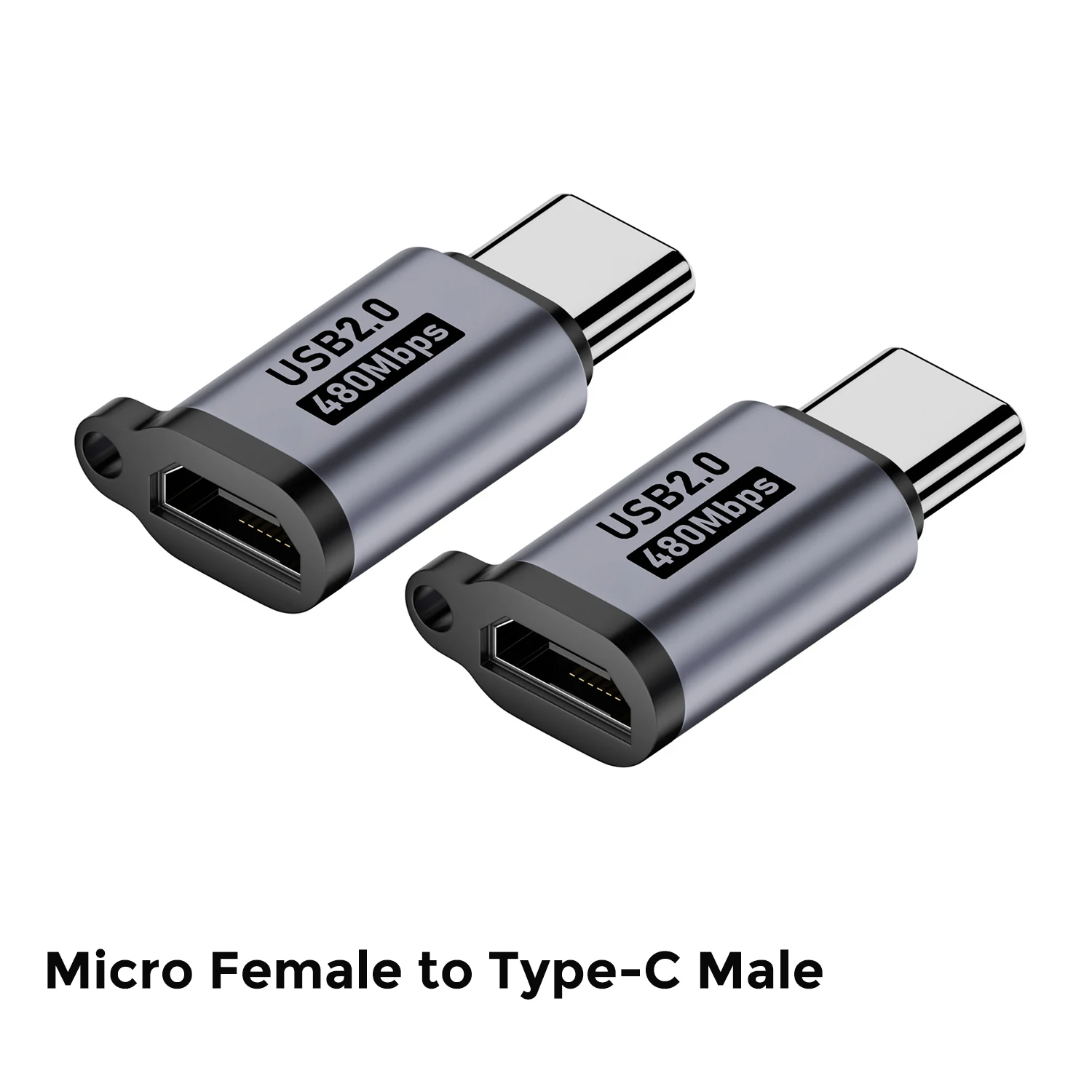 High-Speed Type C Female to Mini USB Male Adapter for Fast Charging and Data Transfer