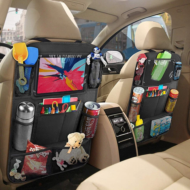 Acheter Boîte de rangement de coffre de voiture, boîte de rangement de  jouets, sacs de stockage de nourriture, accessoires d'intérieur automobile,  organisateurs de coffre pour poche arrière de siège de voiture