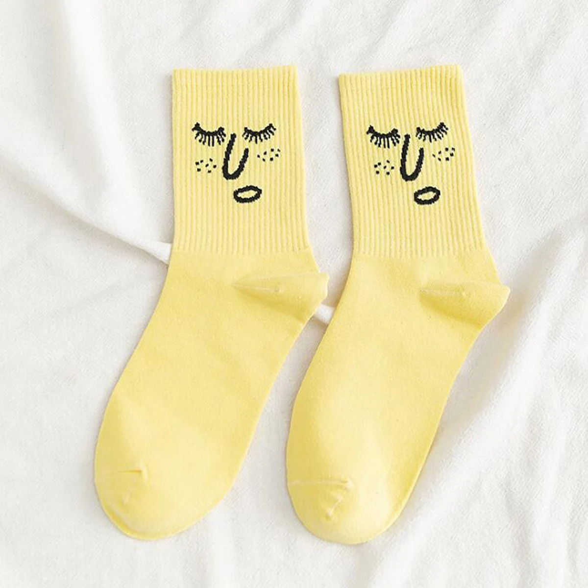 1 Paar Korea Funky Harajuku Trend Frauen Candy Farben Casual Lustige Socken Mädchen Kawai Socken Unisex Überraschung Mid Frauen Crew Socken – Detail 15