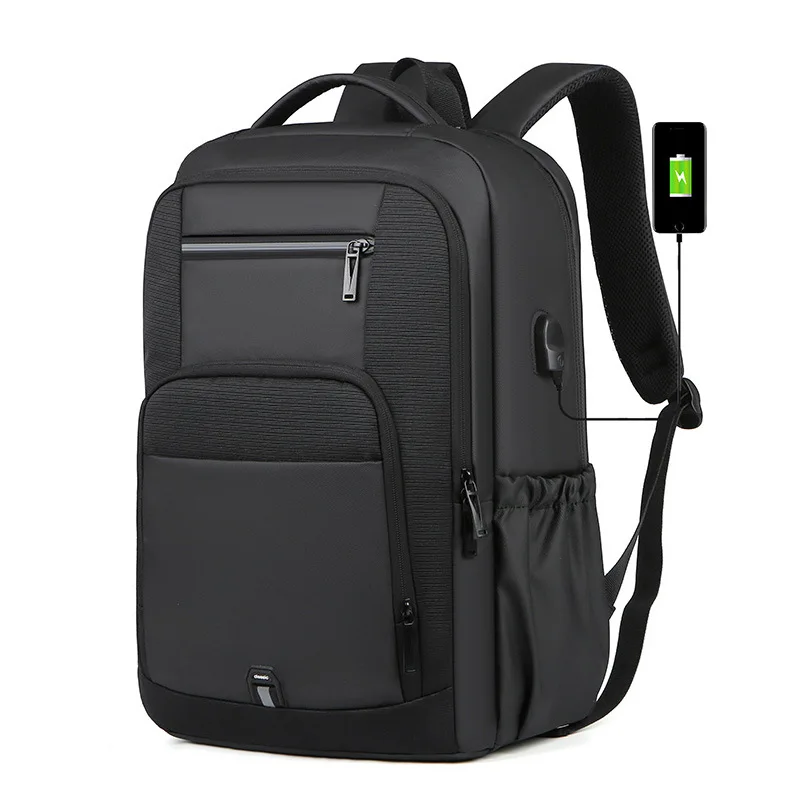 Crossten Large Capacity 15.6 inch Laptop Backpack Durable Daily School Bag Multifunctional USB Charging Port Water Resistant