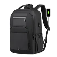 Crossten Large Capacity 15.6 inch Laptop Backpack Durable Daily School Bag Multifunctional USB Charging Port Water Resistant 1