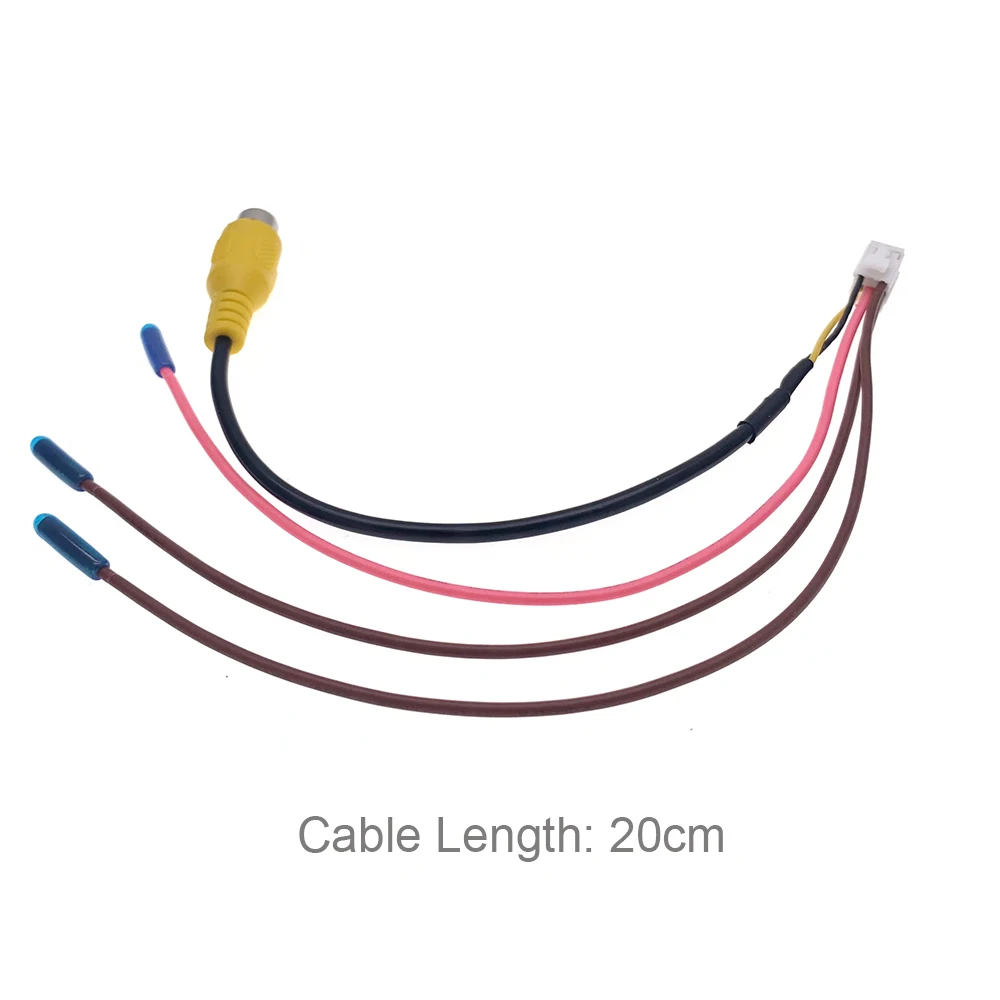자동차 DVD 라디오 RCA 카메라 비디오 입력 케이블 어댑터 와이어 커넥터, Flyaudio G6S G7 G8 G9 6600 7600 안드로이드 내비게이션, 6 핀