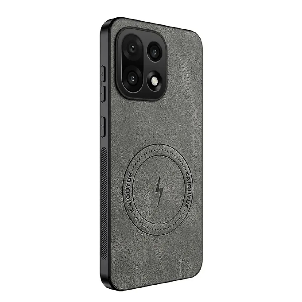 Leather Texture Magnetic Phone Case with Soft Bumper Protection