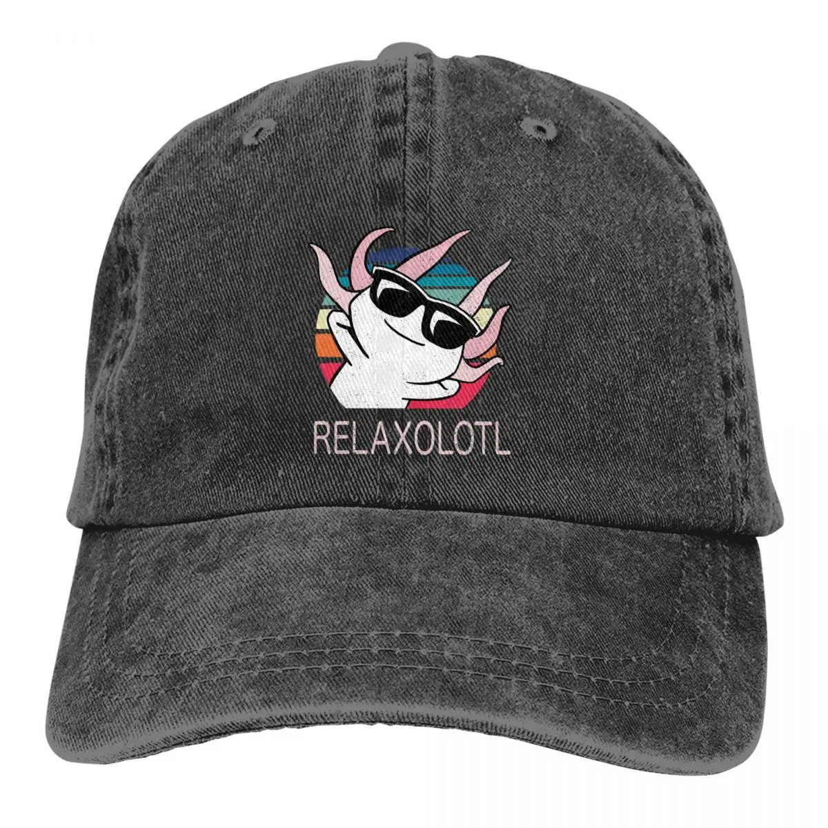 

Axolotl многоцветная шляпа, женская кепка с козырьком Relaxolotl, персонализированные защитные шляпы