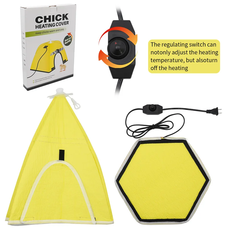 Chicken Coop Heater Chick Brooder Electric Poultry Heating Plate Chick Bird Hatchling Incubator Breeding Equipment 1Pc