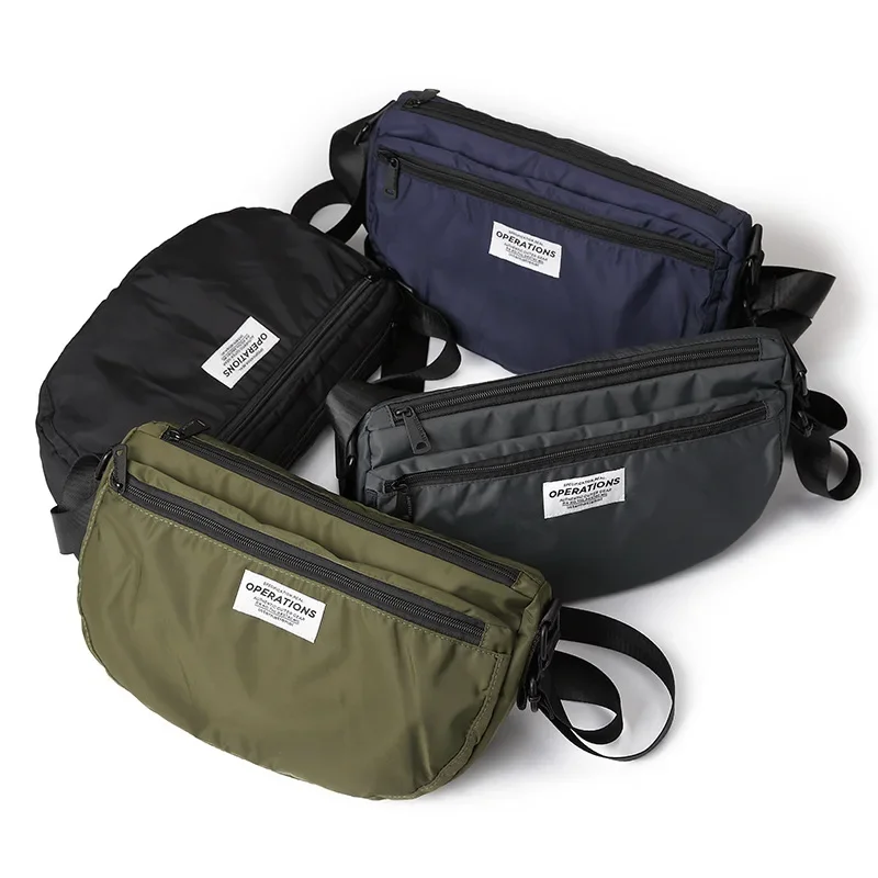 

Винтажная Водонепроницаемая нейлоновая сумка через плечо для мужчин, уличная стильная японская Повседневная дорожная Сумочка для подростков, мужская кросс-боди для велоспорта