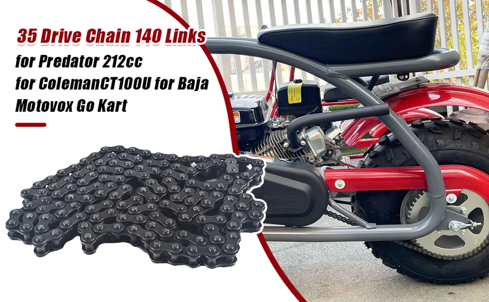 Bike Chain 35 Chain For Coleman Ct100u Cc100x Baja Doodle Mini Bike