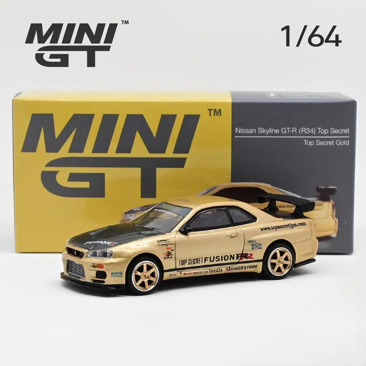 

Коллекция моделей автомобилей TSM Mini Gt 1/64 Minigt 676 Nissan Skyline GT-R (R34)