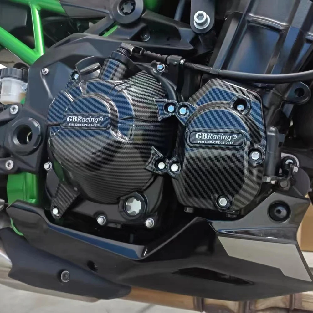 Fit For KAWASAKI Z900 Engine Protective Cover Carbon Fiber Printing motorcycle engine cover engine cover protector engine guard