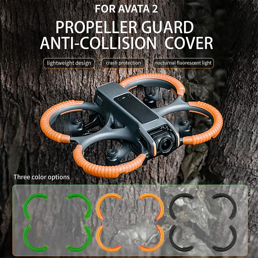 

for dji Avata 2 Propeller Guard Bumper Drone Impact Anti-collision Guard Protectors Bumpers Propeller Drone Acce G8f0