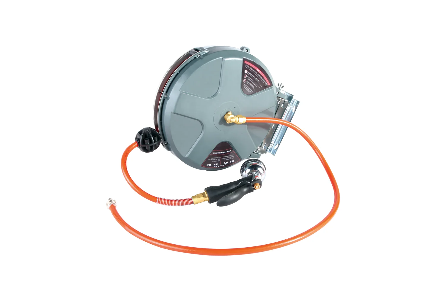 Auto-Retractable Hose Reel Bobbin Winder 10 M Water-Air Mixing Drum Pu the  Gripper Tube Copper Wire Electric Drum Wire Collector