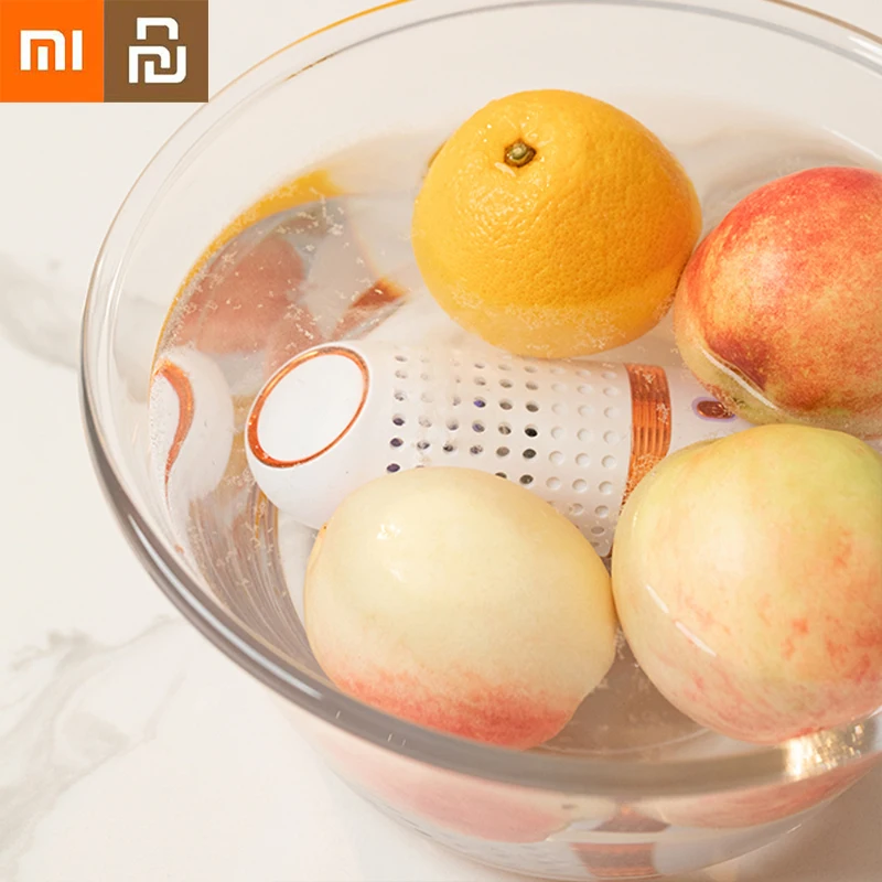 

Xiaomi Vegetable Cleaning Machine Capsule Shape Portable Ultrasonic Wireless Fruit Food Purifier Household Kitchen Food Cleaner
