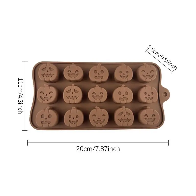 Halloween Cookie Mould Silicone Chocolate Molds Skull Ghost Pumpkin Design Halloween Molds Dessert Baking Tools Cake