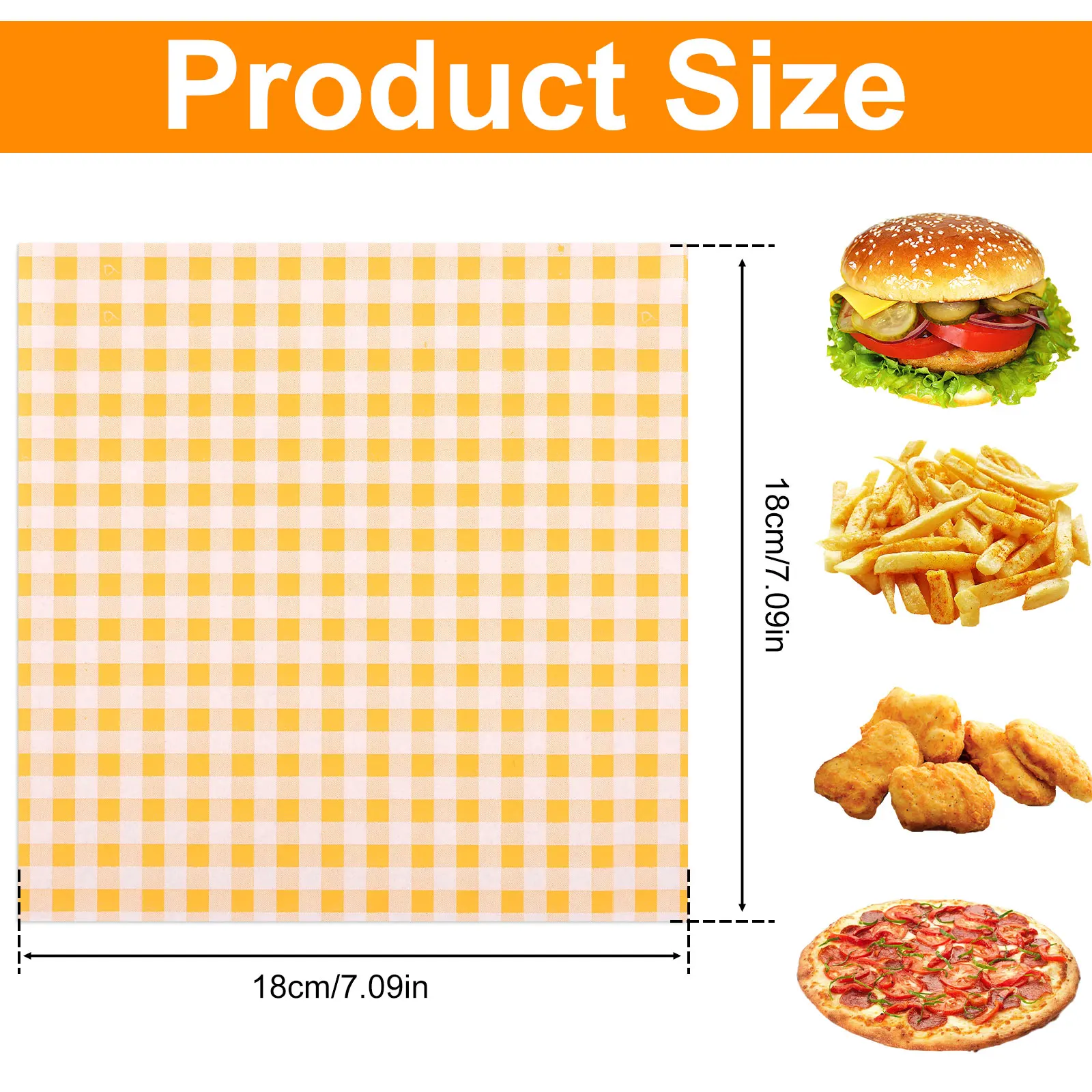 400Pcs Greaseproof Paper Liners Sandwich Wrapping Paper 4 Colors Wax Sheets for BBQ Picnic Festival Party Fast Food parchment baking paper