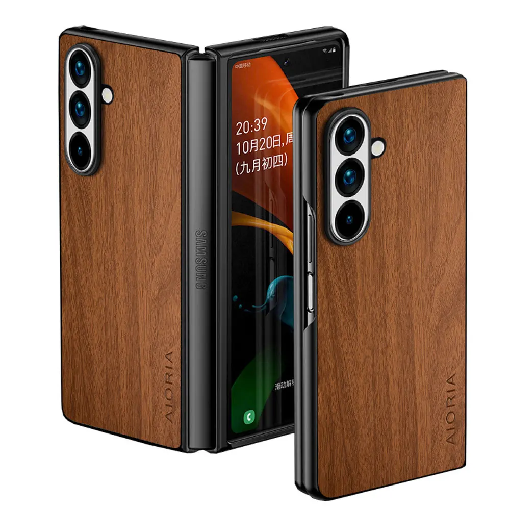 Bamboo Wood Pattern Leather Cover