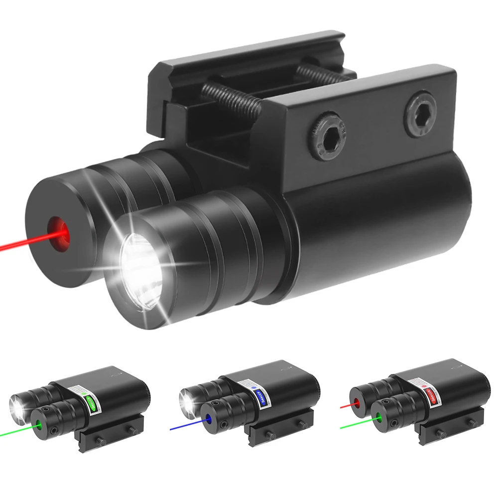 Lampe Torche Laser Bleu 450nm 488nm Jaune Et Rouge - Lampe De Poche Portable à Piles AAA - Taille 157mm X 14mm