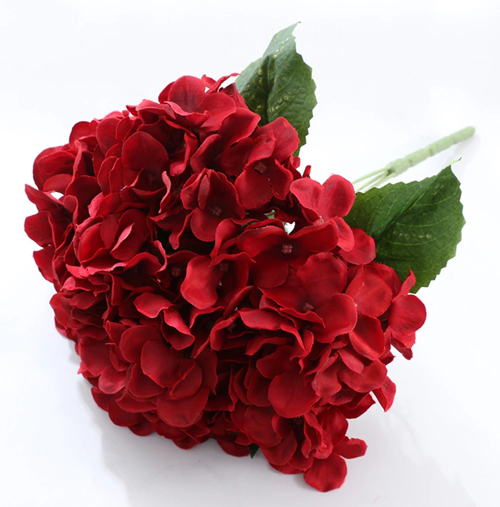 1/5/10 Stück 58 cm Hortensien-Blumenstrauß aus Seide, künstliche Blumen für Party, Hochzeit, Wohnzimmer, Heimdekoration, florale Dekoration – Detail 19