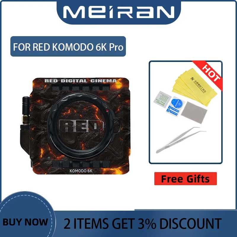 Antigraffio Per Fotocamera Rossa Komodo 6K Pellicola Protettiva Per Pellicola Protettiva Per La Pelle Del Corpo Della Fotocamera
