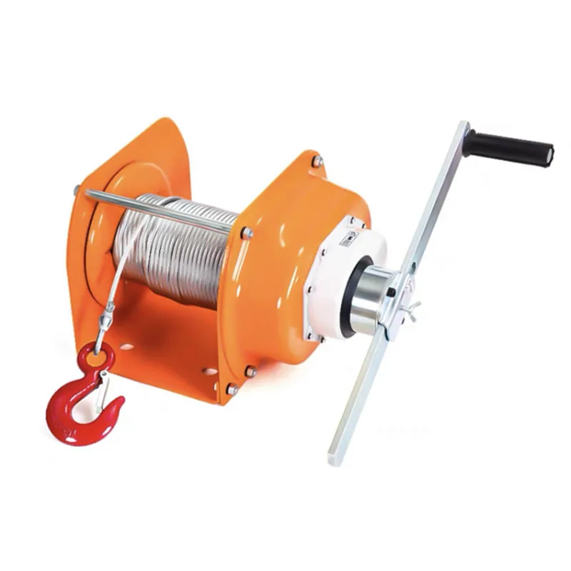 Heavy duty hand winch 1 ton two way self locking manual winch crane