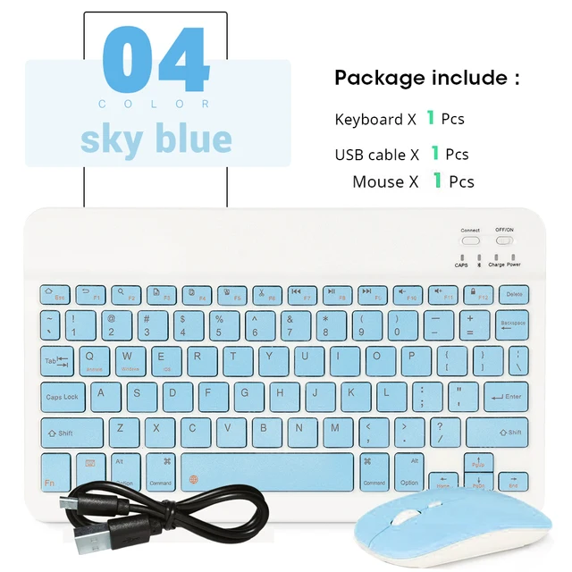 Mini Wireless Keyboard Bluetooth Keyboard For ipad Phone Tablet Portable Bluetooth Keyboard and Mouse For Samsung Xiaomi Android 19