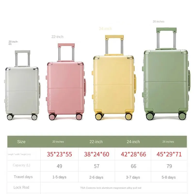 2023 New High-value Trolley Case Student 20