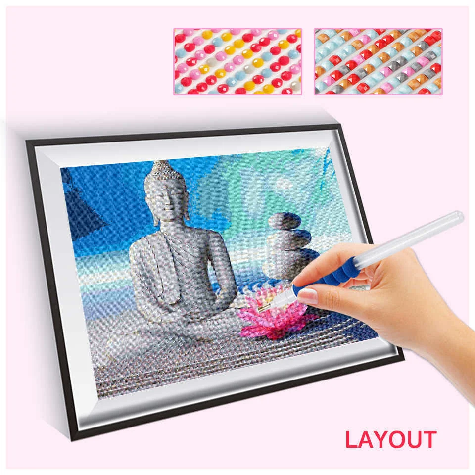 EverShine Diamond Painting Religion Diamond Embroidery Buddha Rhinestones Full Square Round DIY Picture Cross Stitch Home Decor