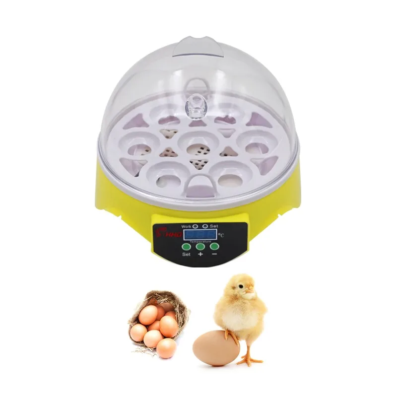 

7 Egg Incubator Poultry Incubator Brooder Digital Temperature Hatchery Egg Incubator Hatcher