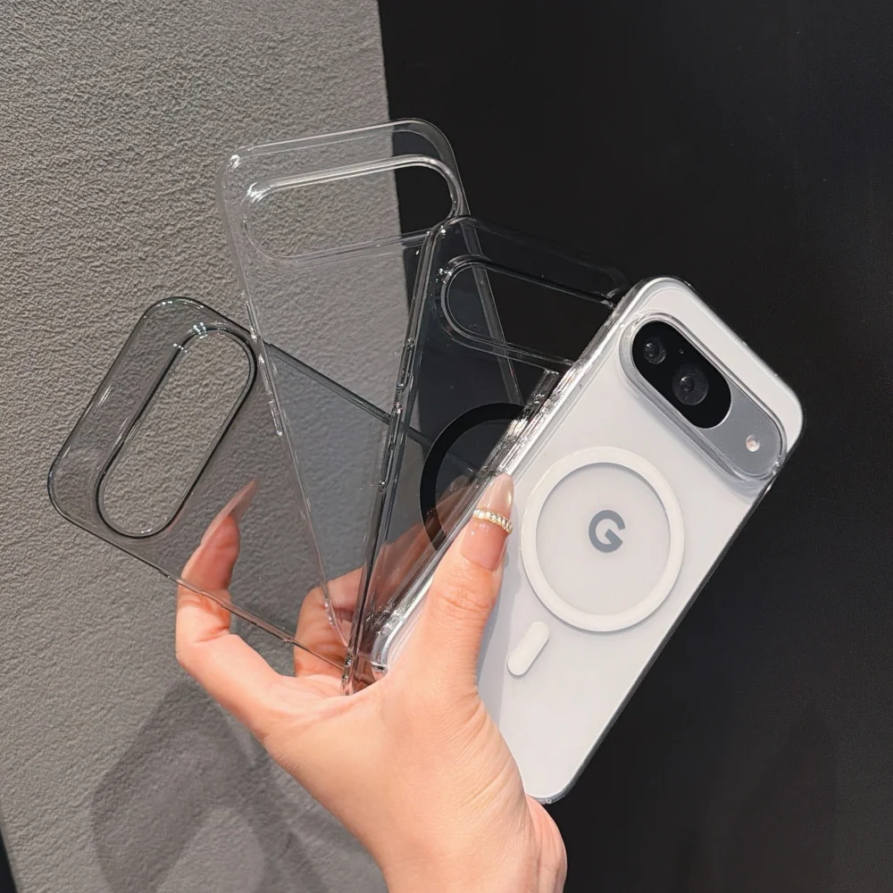 MagSafe-Compatible Transparent Magnetic Wireless Charging Case - Slim PC Acrylic Cover