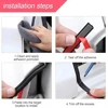 Car Door Edge Rubber Seal Strips Universal B Type Engine Trunk Cover Sealing Strip Noise Insulation for Auto Sealants Accessori 5