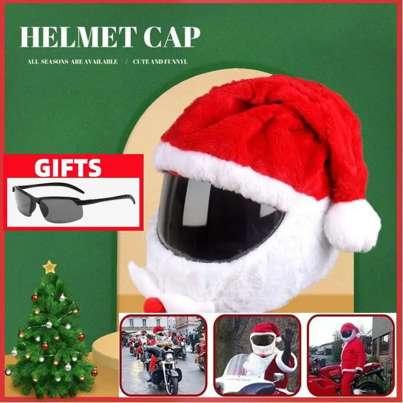 

Велосипедный мотоциклетный шлем, плюшевый чехол для шлема, чехол на все лицо, защитный чехол для шлема, Мультяшные персонажи, кепки для велоспорта, рождественские подарки