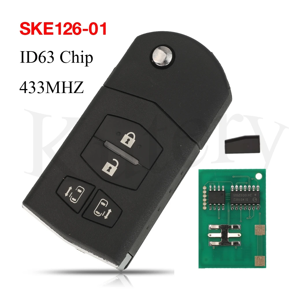 Buy Remote Car Key for Mazda 2 DE 2010 - 2014 series 4D63 433 Chip 2B SKE126 -01 Complete Full Replacement Online Buy Remote Car Key for Mazda 2 DE 2010 - 2014 series 4D63 433 Chip 2B SKE126 -01 Complete Full Replacement Online